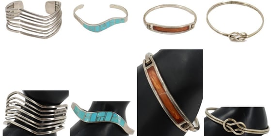 (4) Sterling Silver Bracelets - Gross 3.115 ozt.