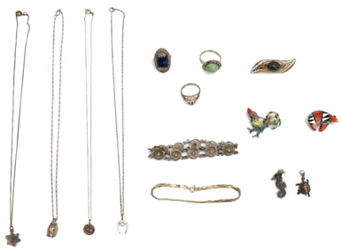 Collection of Sterling Silver Jewelry - Gross 1.800 ozt.