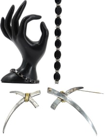 (2) Sterling Silver Jewelry Pieces - Gross 0.925 ozt.