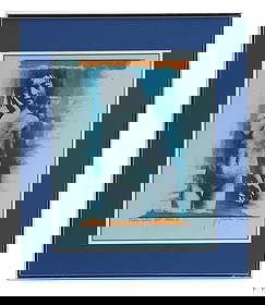 F. Florian Steiner (1936–2022) Italian, Artist Nude Embellished Photograph: F. Florian Steiner (1936–2022) Italian, Artist Nude Embellished Photograph. Titled "Noboribetsu". Artistic nude photograph with paint embellishments. Signed lower right. Titled lo