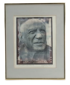 F. Florian Steiner (1936-2022) Italian, Portrait Photograph of Pablo Picasso
