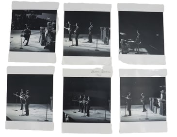 (6) Original Beatles Photographs Shot by a Concert Photographer