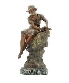 Francois Moreau (1832-1926) French, Bronze and Marble Sculpture