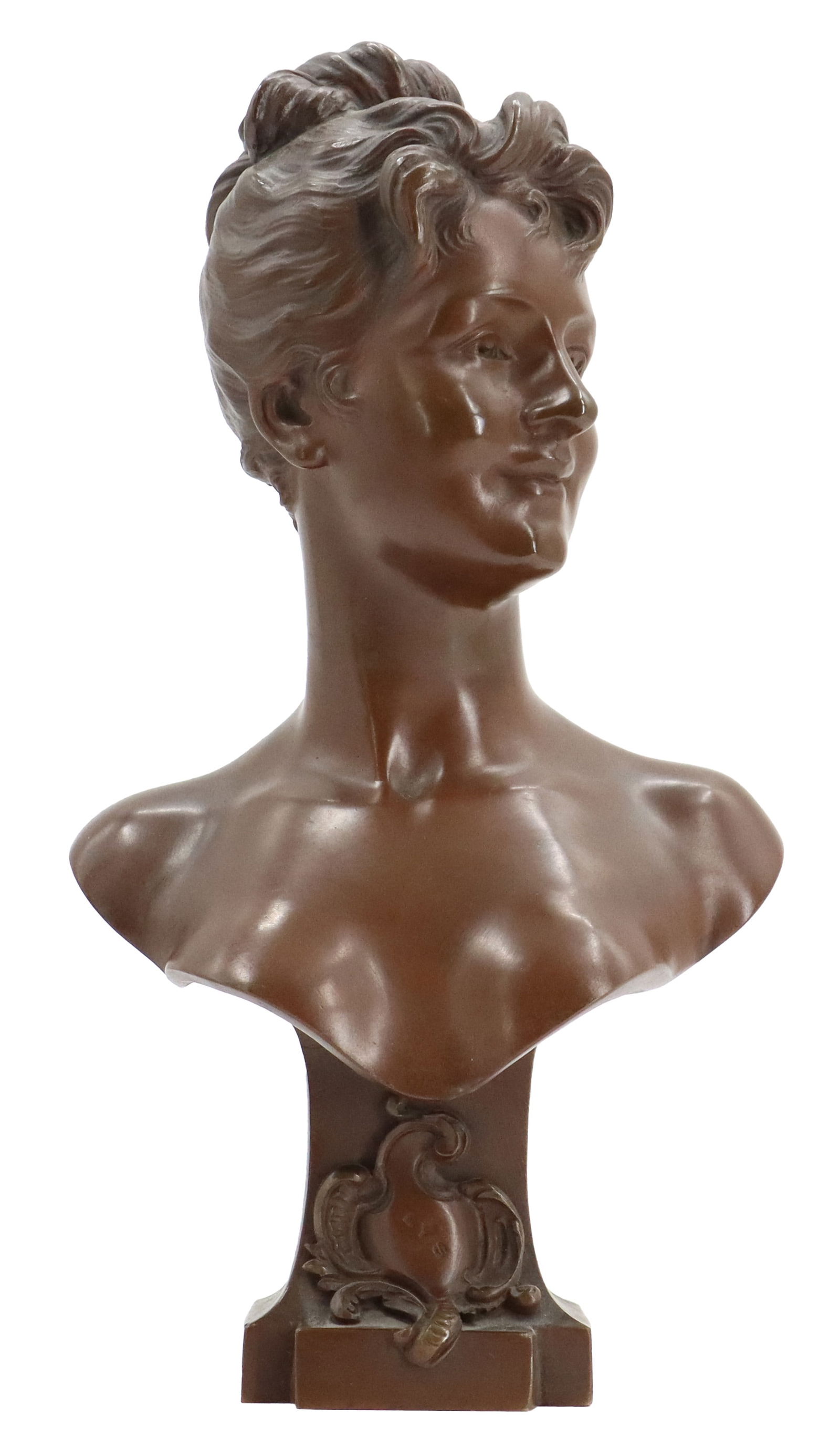 After Emile Pinedo (1840-1916) French, Bronze Female Bust (1 of 17)