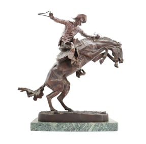 After Frederic Remington (1861-1909) American, Large Bronze Statue