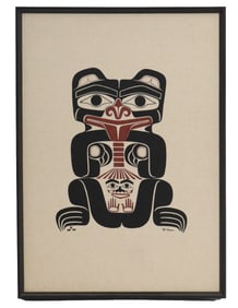 Barry Herem (Born 1941) Northwest Coast/American, Serigraph on Canvas