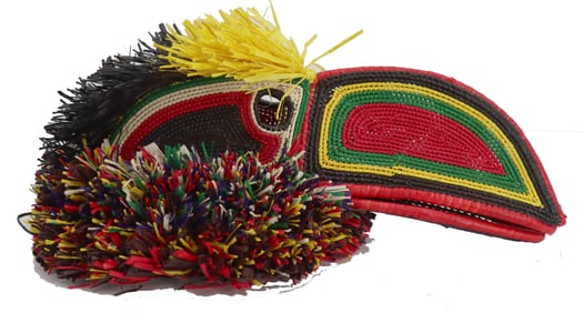 Panamanian Wounaan Embera Woven Toucan Mask