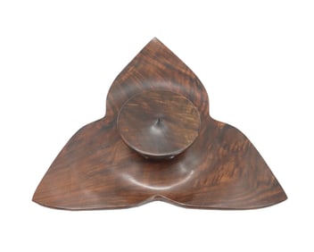 Mike Sorge (21st Century) American, Trillium Black Walnut Floral Wisdom Box