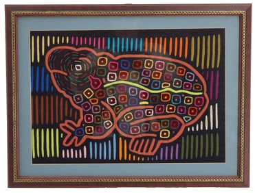 Kuna Indian Hand-Stitched Mola Textile Art