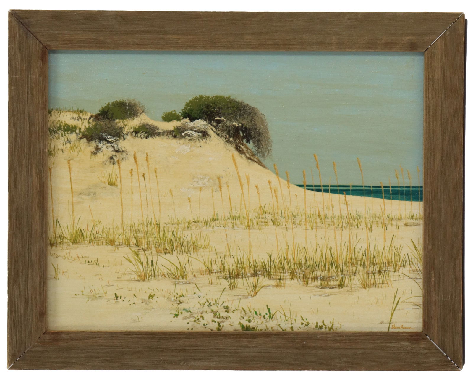 Signed Beach Dunes Oil on Canvas (1 of 11)