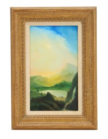 James Yax (1956-2011) American, Tall Vertical Oil on Board