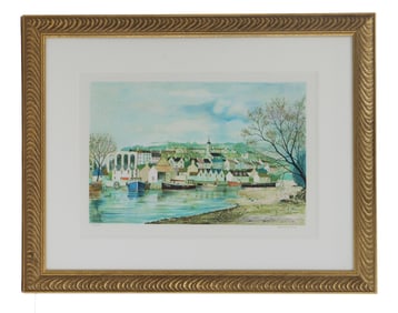 Jeremy King (1933-2020) English, Signed and Numbered Cityscape Lithograph