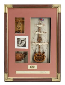 Shadow Box Model Display of 'The Victory'