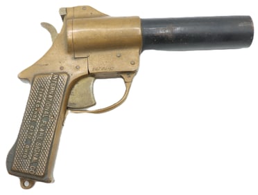 Original U.S. WWII Brass Flare Pistol