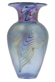 Robert Held (Born 1943) American/Canadian, Hand Blown Art Glass Vase