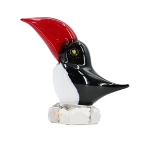 Vintage McDonalds Venezuela Art Glass Toucan Figurine