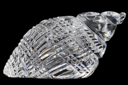 Waterford Crystal Conch Shell Paperweight