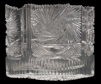 American Brilliant Period Cut Crystal Vase