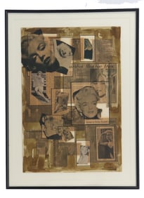 Wilfred Labiosa (1937–2015) Puerto Rico/American, Marilyn Monroe Collaged Ephemera