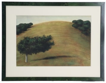 Erle Meller, 20th Century American, Original Mixed Media Landscape