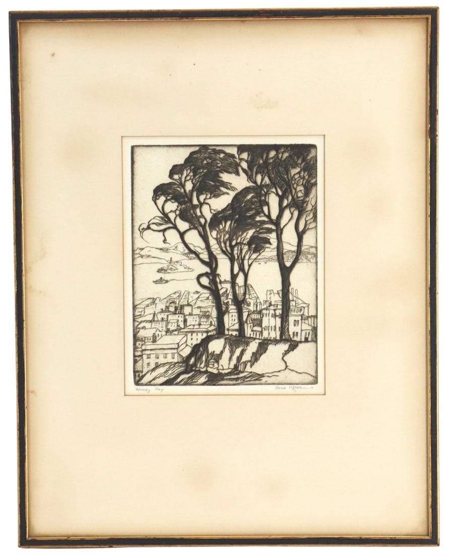 Gene Kloss (1903-1996)American, Etching, "Windy Day" (1 of 9)