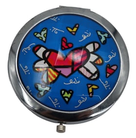 Romero Britto (Born 1963) Brazilian/American, Compact Mirror in Original Box
