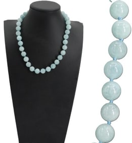 Aquamarine Beaded Necklace