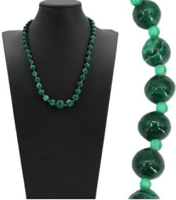 Malachite Beaded Necklace
