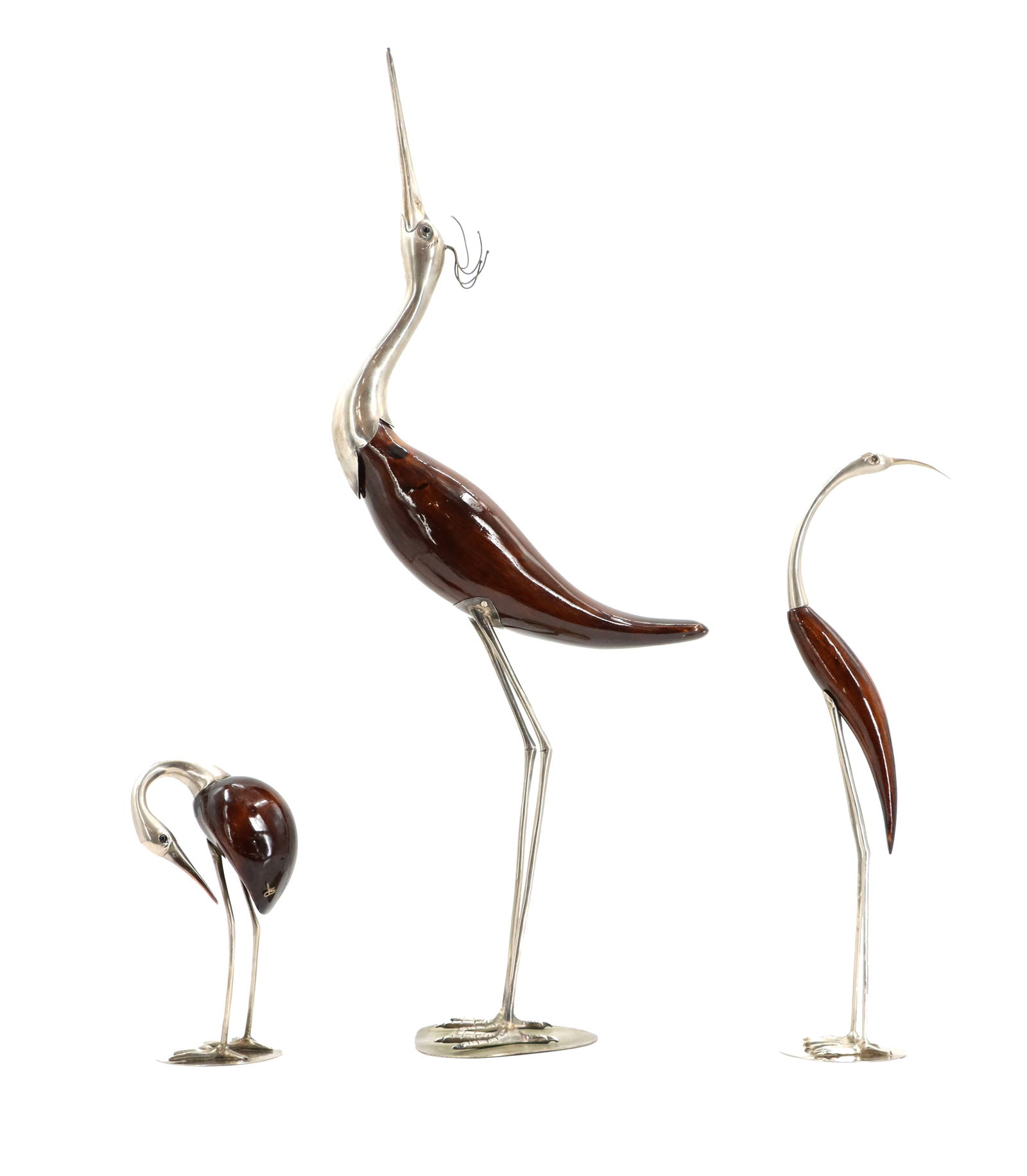 (3) Italian De Stijl Mid-Century Crane Sculptures (1 of 20)