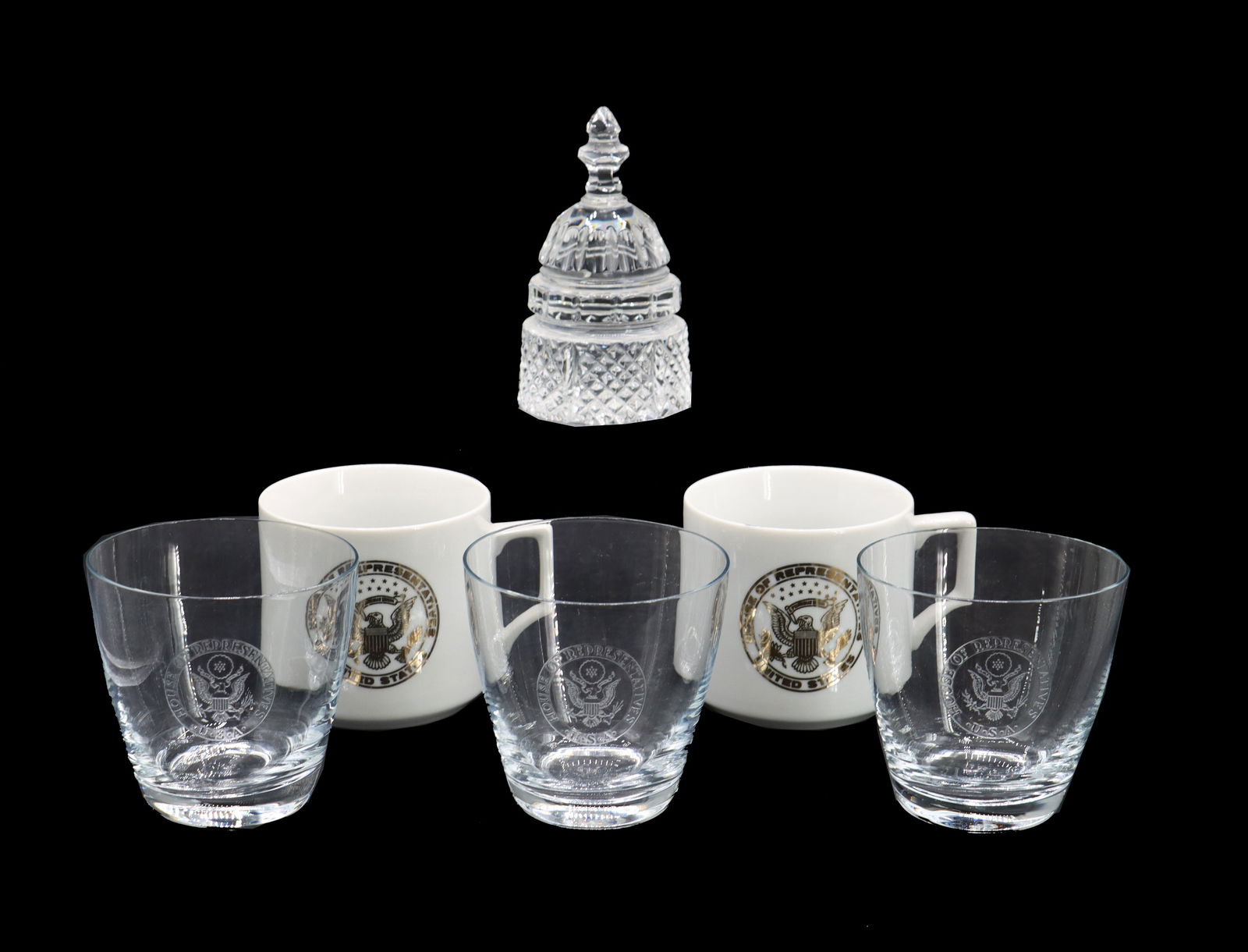 (6) American Patriotic Themed Pieces of Crystal, Ceramic, and Glassware (1 of 20)