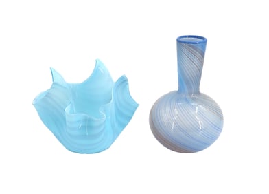 Pair of Art Glass Vases