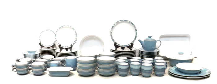 (109) English Denby Azure Coast Dishware