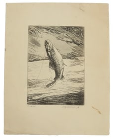 William Joseph Schaldach (1896-1982) American, Ink on Paper Etching