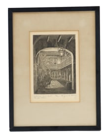 Eugene E. Loving (1907-1971) American, Etching on Paper