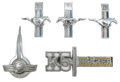 (5) Vintage Car Emblems