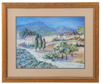 Charlene Winterle Olson (Born 1933) American, Gouache on Paper