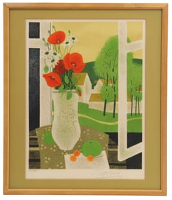 Yves Ganne (Born 1931) French, Still Life Lithograph