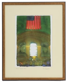 Patrick Christiano (1951-2020) American, Mixed Media New York Scene