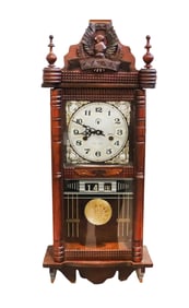 Beautiful Vintage Banyan 31 Day Chiming Calendar Wall Clock