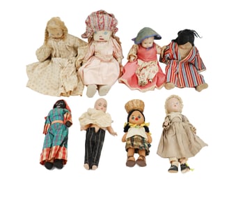 (8) Early 20th Century Collector's Dolls