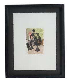 Abstract Print, Monotype, "Echo of Time"