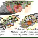 Wedgwood Fairyland Lustre Porcelain Leapfrogging Elves Octagonal Center Bowl