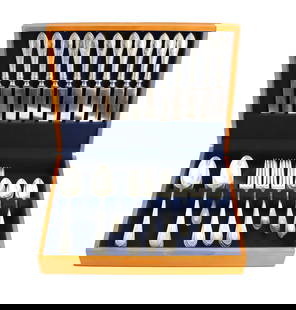 (48) American Wallace Sterling Adam Pattern Flatware - 95.665 ozt.: (48) American Wallace Sterling Adam Pattern Flatware - 95.665 ozt. 11 knives, 12 large spoons, 12 forks, 12 spoons, 1 butter knife. Largest Size: 8 3/4 in. Weight: 95.665