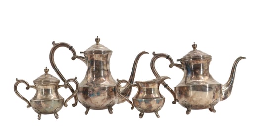 (4) Sterling Silver Coffee and Tea Pots - 62.865 ozt.
