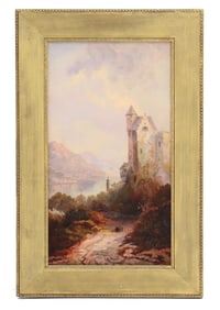 19th Century Oil on Canvas Hudson River School Landscape
