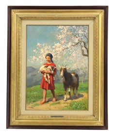 Alberto Zardo (1876-1959) Italian, Oil on Canvas