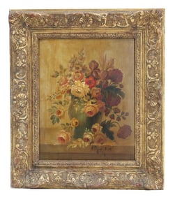 Eugene Henri Cauchois (1850-1911) French, Oil on Board