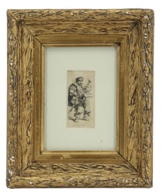 Rembrandt von Rijn (1606-1669) Dutch, Ink on Paper Etching