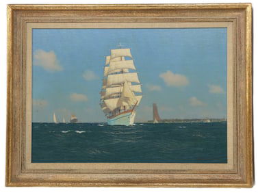 Robert Schmidt-Hamburg (1885-1963) German, Oil on Canvas