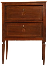 18th Century Italian Louis XVI Period Walnut and Ormolu Commode - AS IS